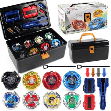 8 PCS BX-01/02/03/04 BX00-01/02/03/04 Bey X with Grip and Launchers Tool Box Set Toys