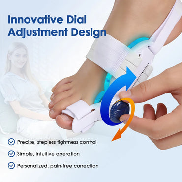 Bunion Corrector with Cooling Pad Adjustable Foot Hallux Valgus Braces Toe Corrector Straightener Pedicure Toe Corrector