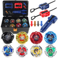 8 PCS BX-01/02/03/04 BX00-01/02/03/04 Bey X with Grip and Launchers Tool Box Set Toys