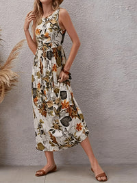 Women's Summer New Vacation Style Skirt Children's Fashion Printed Sleeveless Dress