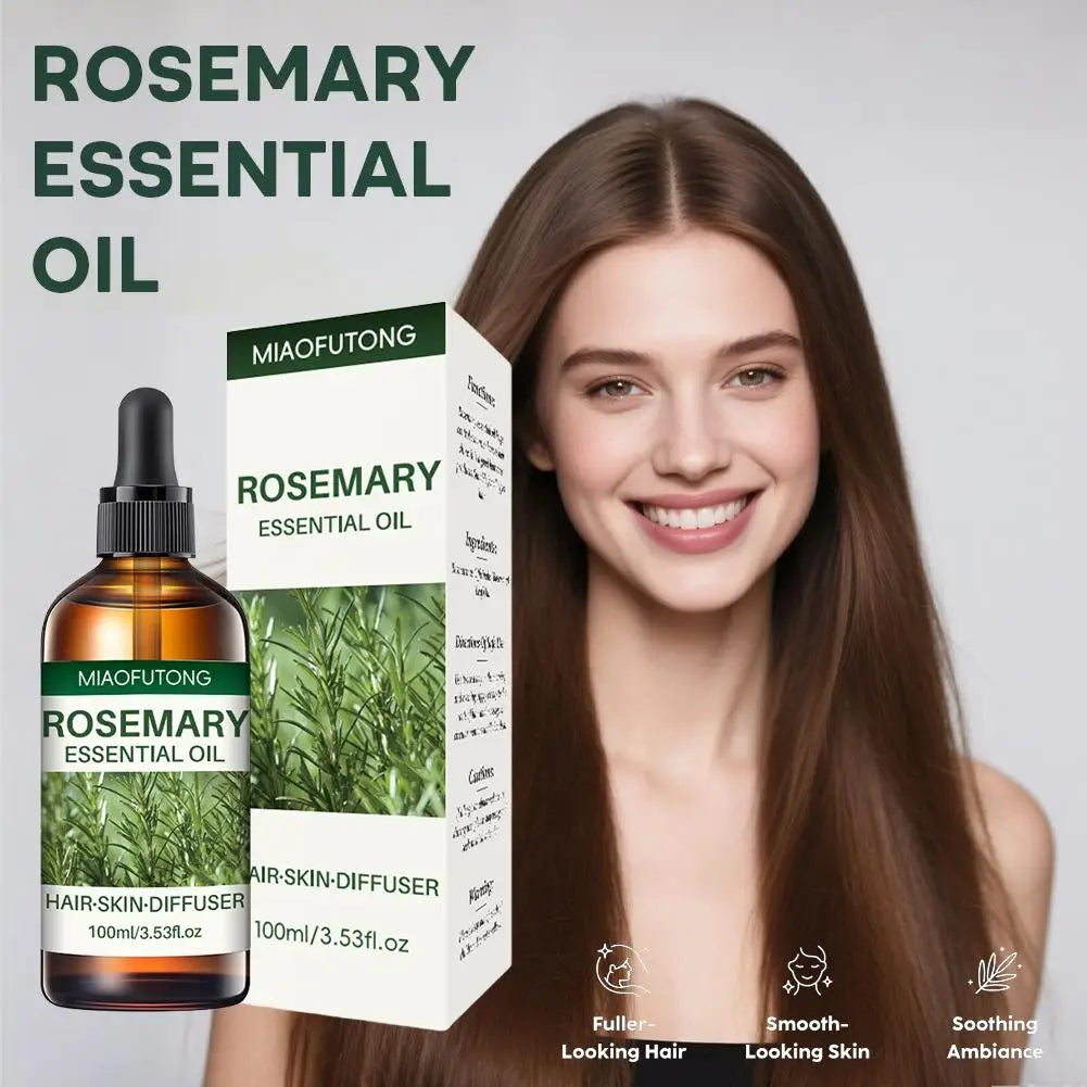 100ml Rosemary Hairs Essential Oil Promoting Growth Preventing Loss Nourish Scalp Enhance Elasticity Hair Cares Essential Oils