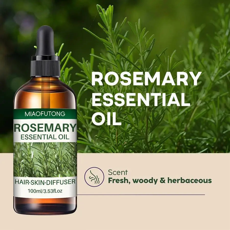 100ml Rosemary Hairs Essential Oil Promoting Growth Preventing Loss Nourish Scalp Enhance Elasticity Hair Cares Essential Oils