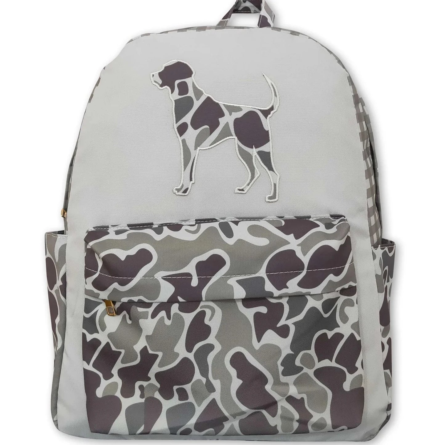 Baby Kids Boys Camo Dog Hunting Backpack Zip Back Bags