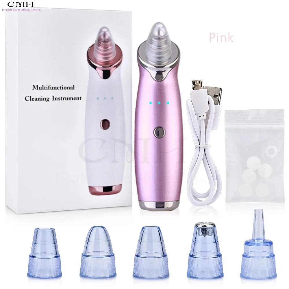 CMH Hot Sale Professional Electric Blackhead Remover Pore Vacuum Deep Cleansing Acne Black Dots Removal Tool For All Skin Types