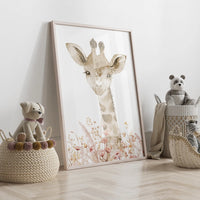 3pcs Personalized Name Custom Cartoon Animals Elephant Lion Wall Art Print Picture Living Room Kids Girl Room Home Decor Gift