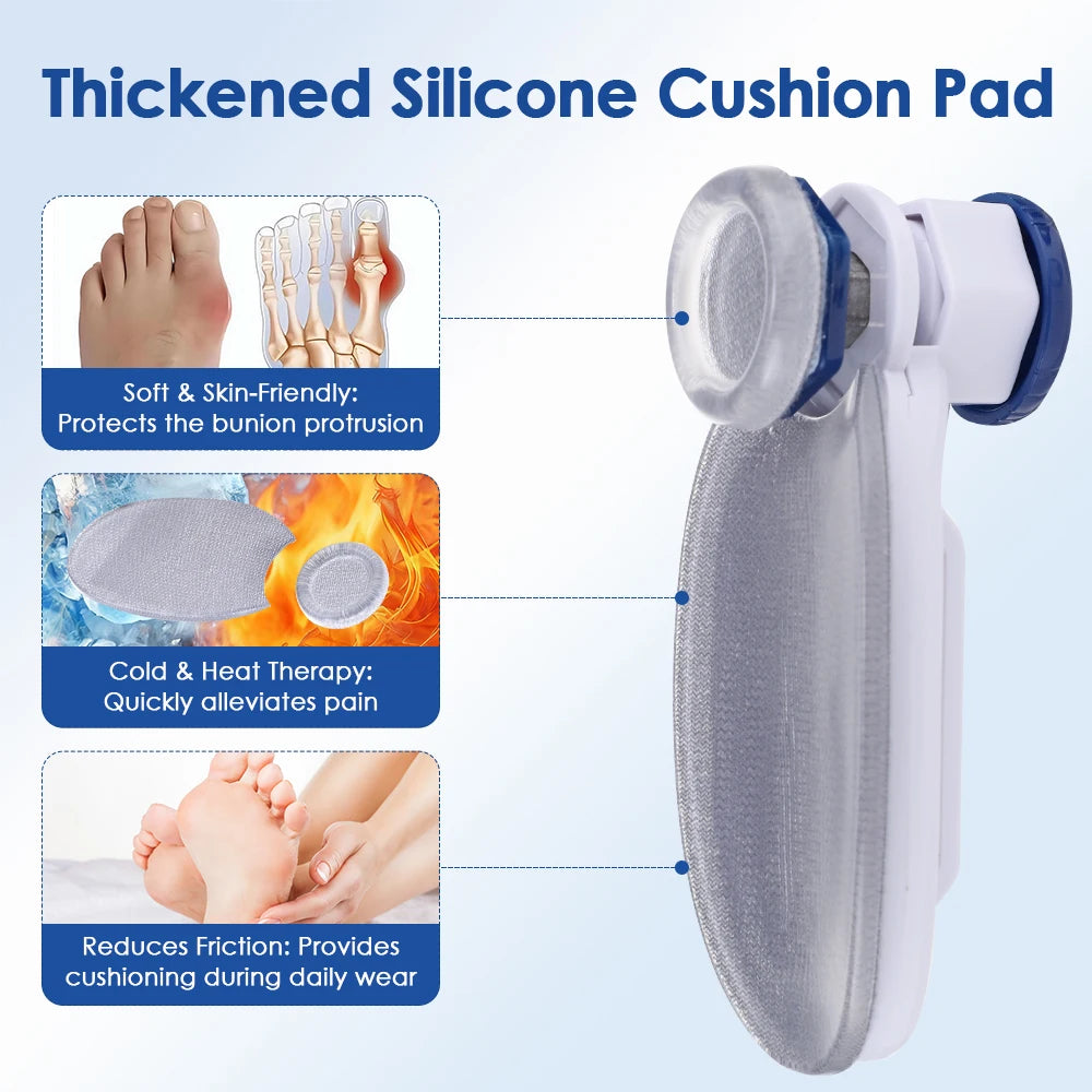 Bunion Corrector with Cooling Pad Adjustable Foot Hallux Valgus Braces Toe Corrector Straightener Pedicure Toe Corrector