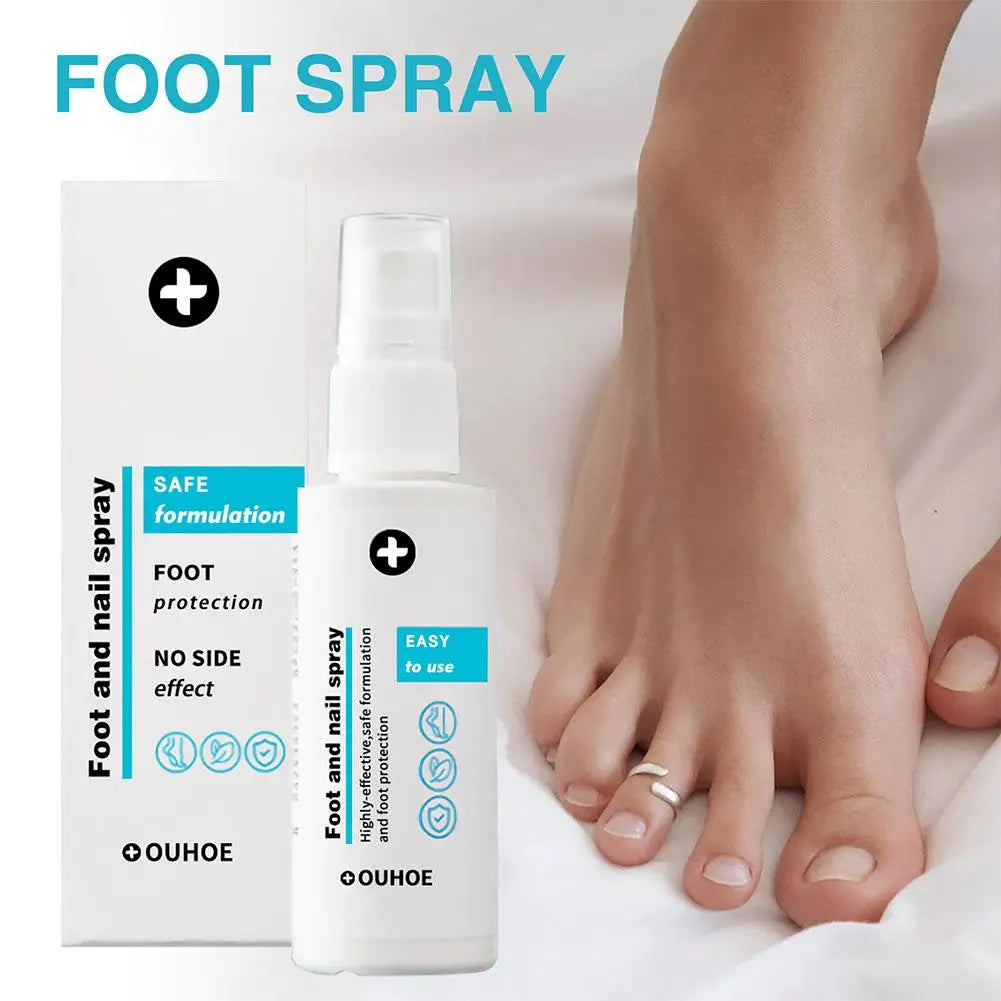 30ml Foot Care Spray Natural Deodorizing Podiatry Spray Cleansing Foot Skin Dead Remove Care Exfoliator Anti-crack A6I3