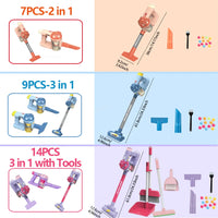 Kids Simulation Electric Vacuum Cleaner Toy Set Housekeeping Role Play Educational Toys for Toddlers Perfect Gift for Girls Boys