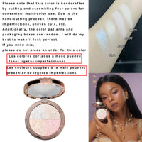 Flower Knows Little Angel Embossed Face Highlighter Palette Diamond Glitter 3D Contour Waterproof Long-lasting Makeup Shimmer 8g