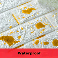 20pcs 3D Wall Tile Stickers - Self-Adhesive Waterproof Foam Peel-Cut For Kitchen Bathroom Decor | 24-hour Shipping