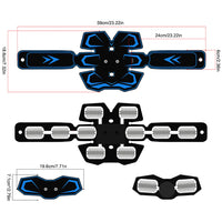 EMS Abdominal Training Device LED Display Ab Sport Exercise Belt USB Rechargeable Ab Workout Equipment Machine for Men and Women