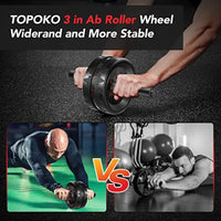 AB Roller Wheel for Abdominal Workout and Core Strength Training Portable Ab Wheel Roller Exercise for Men Women Fitness Lover