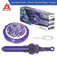 Infinity Nado 6 Power Pack - Spirit Wind Panda Upgraded Metal Spinning Top Gyro ,39cm Sword Launcher Kid Toy Birthday Gift