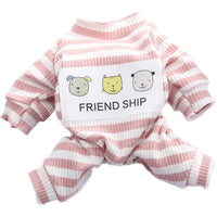 Anti-Loss Fur  Clothes Spring Summer Style Four-Legged Home Wear for Kittens Polyester Fiber Warm Casual Pet Apparel