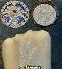 Flower Knows Little Angel Embossed Face Highlighter Palette Diamond Glitter 3D Contour Waterproof Long-lasting Makeup Shimmer 8g