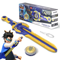 Infinity Nado 6 Power Pack - Spirit Wind Panda Upgraded Metal Spinning Top Gyro ,39cm Sword Launcher Kid Toy Birthday Gift