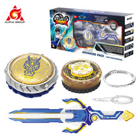 Infinity Nado 6 Power Pack - Spirit Wind Panda Upgraded Metal Spinning Top Gyro ,39cm Sword Launcher Kid Toy Birthday Gift