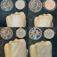 Flower Knows Little Angel Embossed Face Highlighter Palette Diamond Glitter 3D Contour Waterproof Long-lasting Makeup Shimmer 8g