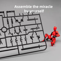 6 pieces of movable action figures, fully articulated model toys, suitable gifts for boy and girl collectors, movable joint toys