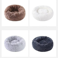 Winter Thickened Plush Pet Bed | 40CM Round Warm Nest for Small Dogs, Cats, Kittens & Puppies | Cozy Pet Supplies