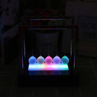 Newtons Swing Ball LED Light Up Newtons Science Kids Toys Balance Balls Desk Toys Home and Office Decor
