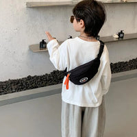 New Fashion Cute Children's Chest Bag One Shoulder Crossbody Fanny Pack Canvas Diagonal Bag Girl Boy Zipper Bag Coin Purse