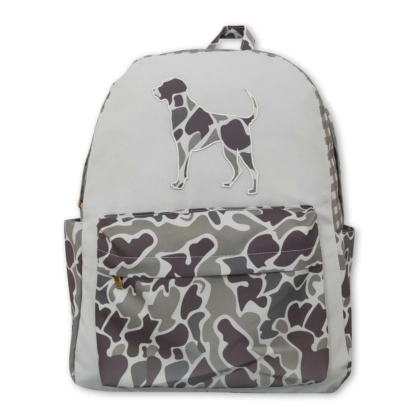 Baby Kids Boys Camo Dog Hunting Backpack Zip Back Bags