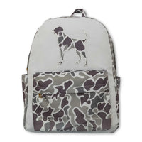 Baby Kids Boys Camo Dog Hunting Backpack Zip Back Bags
