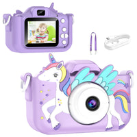 Lovely Unicorn Children Mini Digital Camera Can Take Pictures Video Small Camera Photography Children Birthday Gift Kids Toys