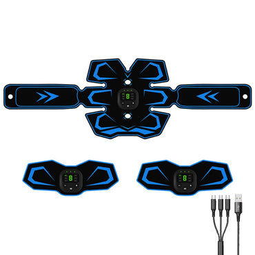 EMS Abdominal Training Device LED Display Ab Sport Exercise Belt USB Rechargeable Ab Workout Equipment Machine for Men and Women