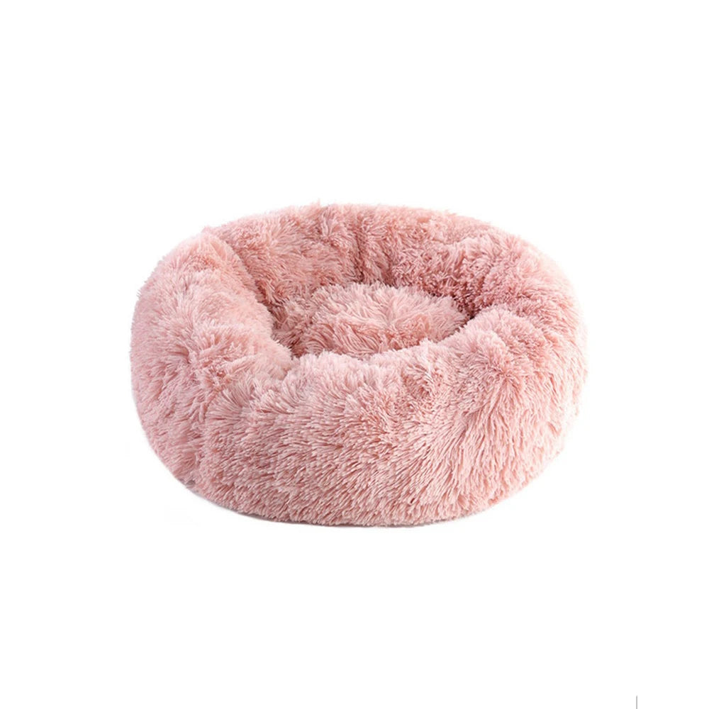 Winter Thickened Plush Pet Bed | 40CM Round Warm Nest for Small Dogs, Cats, Kittens & Puppies | Cozy Pet Supplies