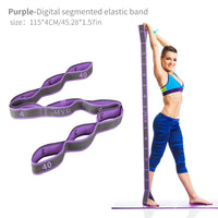 Elastic Yoga Stretching Strap with Loops, Stretch Strap for Ballet, Leg, Body, Stretch Band for Yoga, Dance, Pilates, Gymnastics