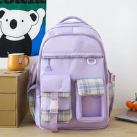 Large Capacity School Bag Waterproof Stress Relief Student Backpack Lightweight Shoulder Backpack Junior And High School Girls