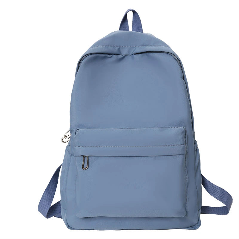 Simple solid color casual backpack, lightweight and high school student bag, multifunctional backpack,Suitable for travel,school