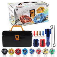 8 PCS BX-01/02/03/04 BX00-01/02/03/04 Bey X with Grip and Launchers Tool Box Set Toys