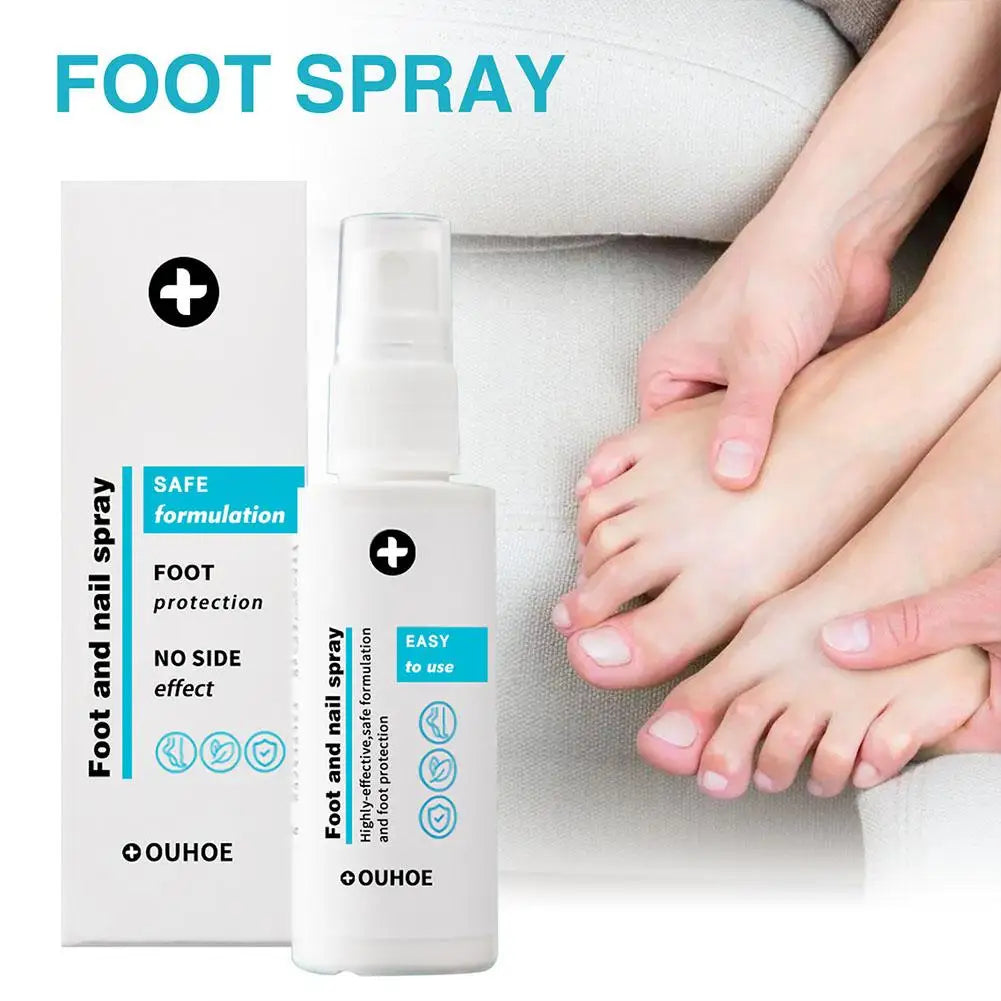 30ml Foot Care Spray Natural Deodorizing Podiatry Spray Cleansing Foot Skin Dead Remove Care Exfoliator Anti-crack A6I3