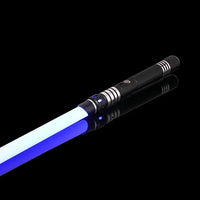RGB Metal Lightsaber Dueling Smooth Swing Laser Sword Sabre De Luz 16 Color Changing 16 Sounds FOC Rave Flashing Toy