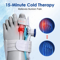 Bunion Corrector with Cooling Pad Adjustable Foot Hallux Valgus Braces Toe Corrector Straightener Pedicure Toe Corrector