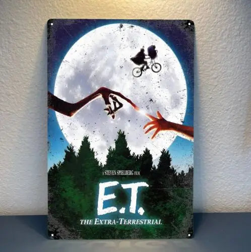 ET the terrestrial Movie Metal Poster - Collectable Tin Sign 20x30cm-aluminum