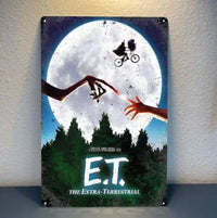 ET the terrestrial Movie Metal Poster - Collectable Tin Sign 20x30cm-aluminum