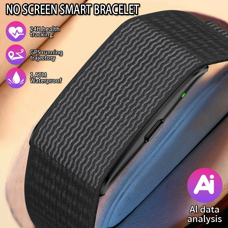 LIGE No Screen Smart Watch Men's Sports Outdoors Fitness Heart Rate Monitor 1ATM Waterproof New Smartwatch For Andrio IOS 2025