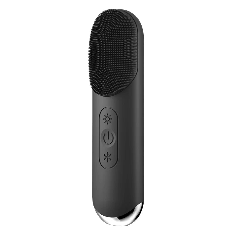 Multi-Function Electric Facial Cleansing Brush Rechargeable Waterproof Hot Compress Massage Sonic Vibration Silicone Face Cleane