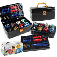 8 PCS BX-01/02/03/04 BX00-01/02/03/04 Bey X with Grip and Launchers Tool Box Set Toys