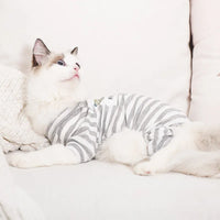 Anti-Loss Fur  Clothes Spring Summer Style Four-Legged Home Wear for Kittens Polyester Fiber Warm Casual Pet Apparel