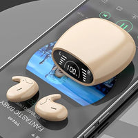 SK Ultra-thin Sleep Headphones 5.3 Wireless Bluetooth Headset Invisible Earbuds Hidden In Ear Button Sports Earphones Waterproof