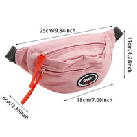 New Fashion Cute Children's Chest Bag One Shoulder Crossbody Fanny Pack Canvas Diagonal Bag Girl Boy Zipper Bag Coin Purse