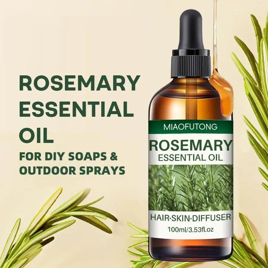 100ml Rosemary Hairs Essential Oil Promoting Growth Preventing Loss Nourish Scalp Enhance Elasticity Hair Cares Essential Oils
