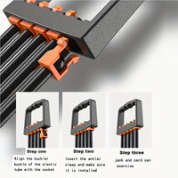 5-Tube Chest Expander Resistance Band Adjustable Arm Strength Trainer for Muscle Building Bodybuilding Home Gym Workout