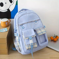 Large Capacity School Bag Waterproof Stress Relief Student Backpack Lightweight Shoulder Backpack Junior And High School Girls
