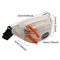 New Fashion Cute Children's Chest Bag One Shoulder Crossbody Fanny Pack Canvas Diagonal Bag Girl Boy Zipper Bag Coin Purse
